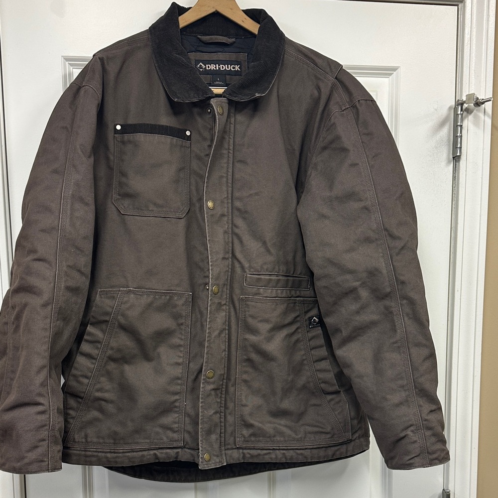 Dri-Duck Rambler Chore Coat - Tobacco Color Men’s Large